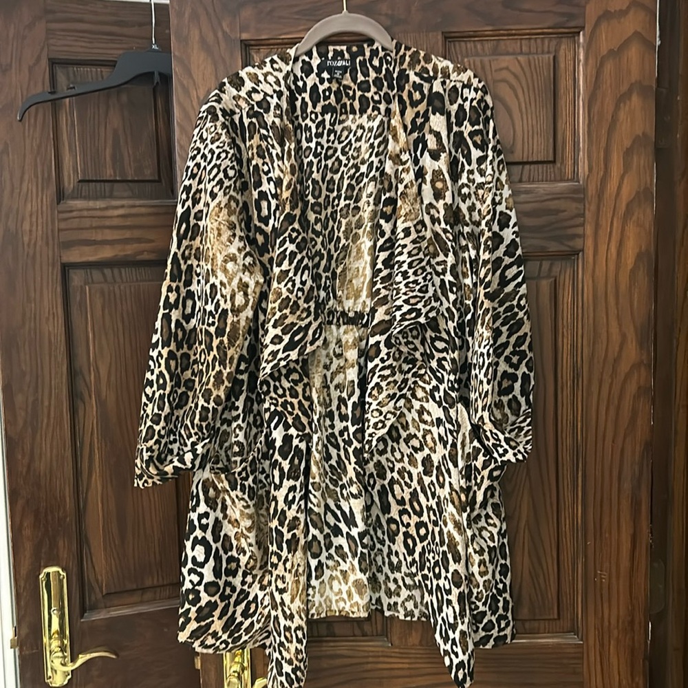 Roz&Ali 3/4 cuffed sleeve jacket